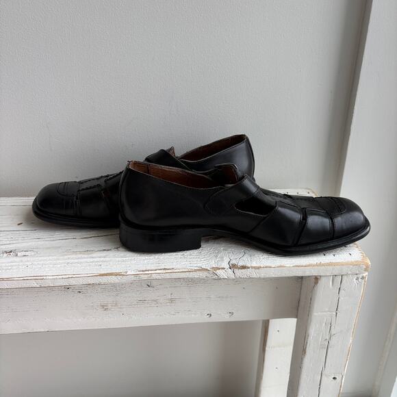 VTG Leather Fisherman Sandals Mens 9.5 Italy Quiet Luxury Coastal Mediterranean main image 7